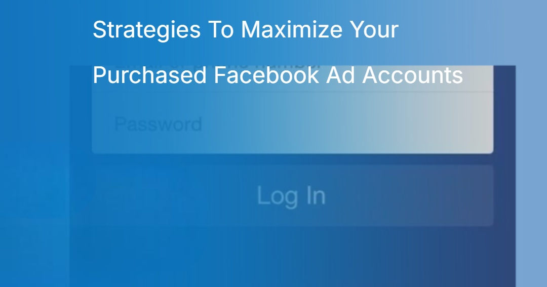Strategies To Maximize Your Purchased Facebook Ad Accounts